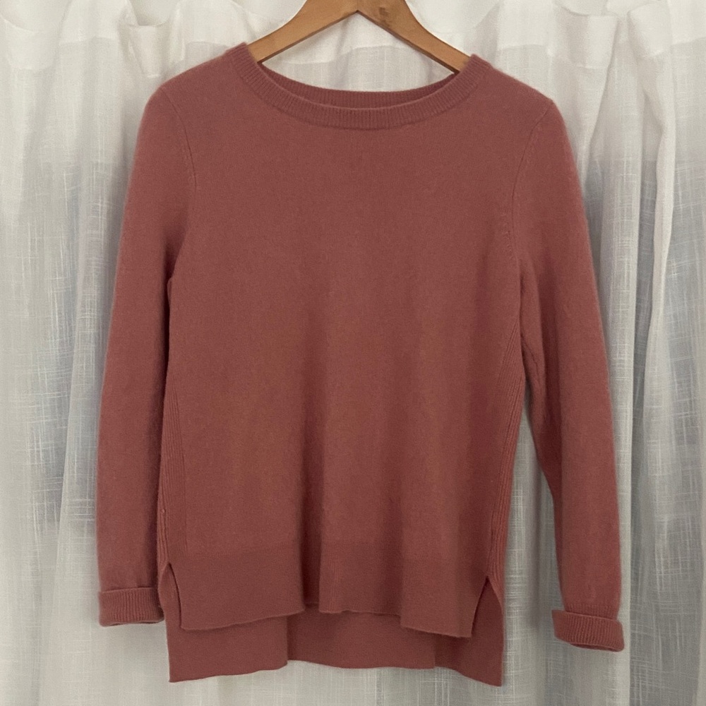 Halogen Cashmere Rose Sweater